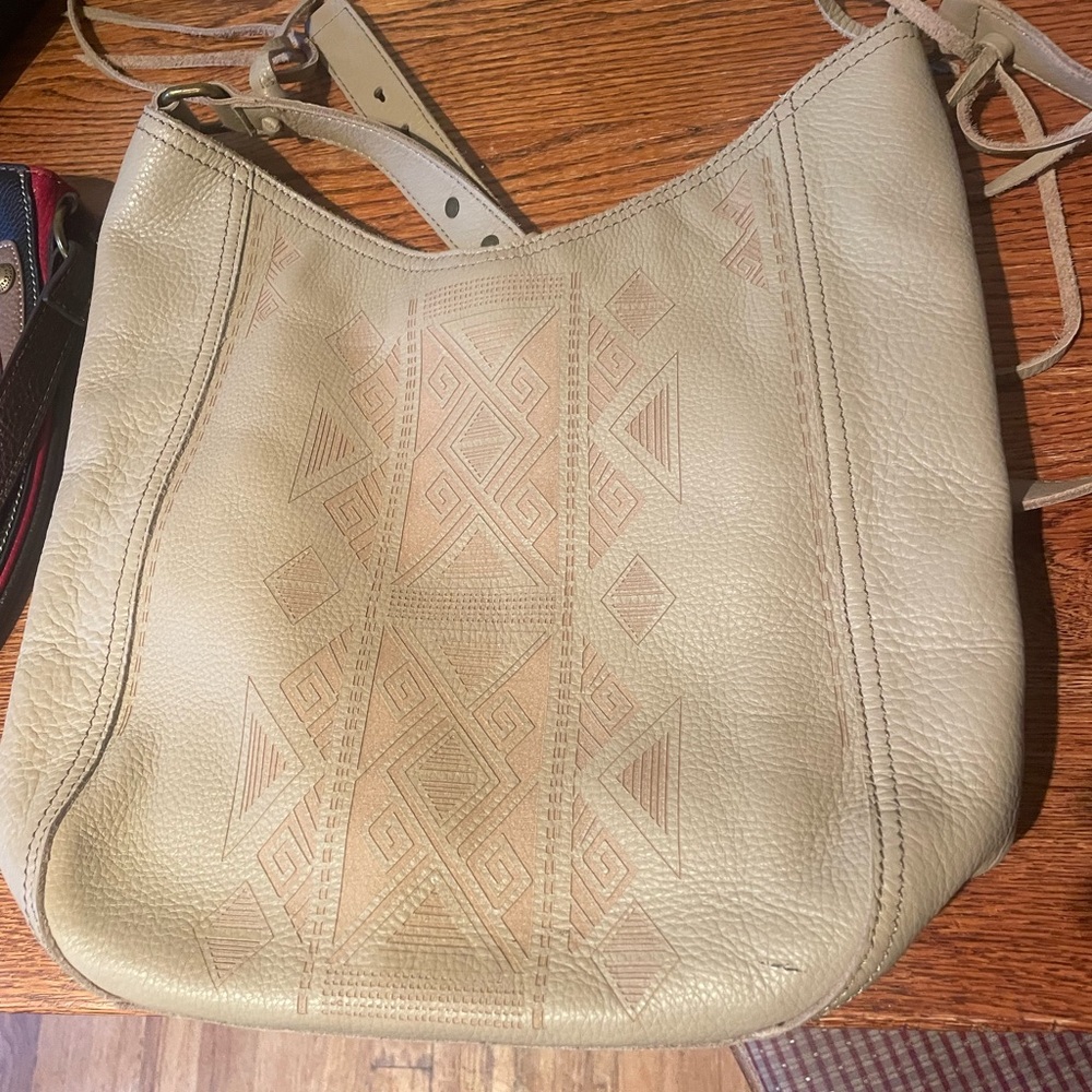 Lucky Brand Tan Leather Shoulder Bag